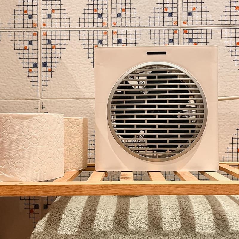 Mellerware Elektroheizung Keramik 2000W für Bäder mit Thermostat