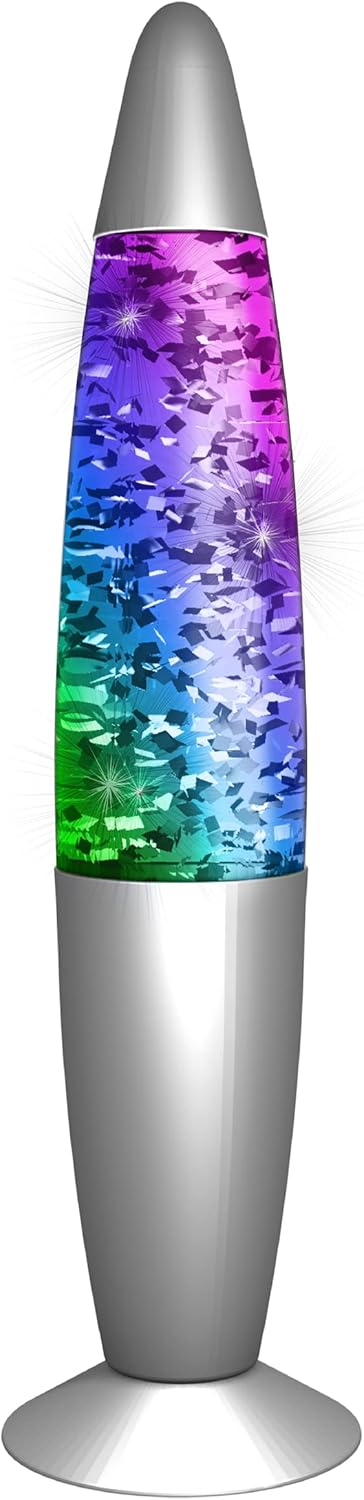 Tornado Lampe 24cm RGB Farbwechsel LED Nachtlicht mit USB und Batterie