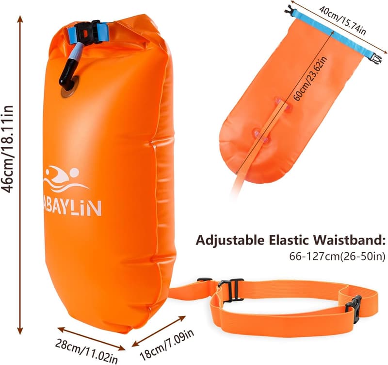 Habaylin 20L Schwimmboje – Aufblasbar für Sicherheit beim Triathlon
