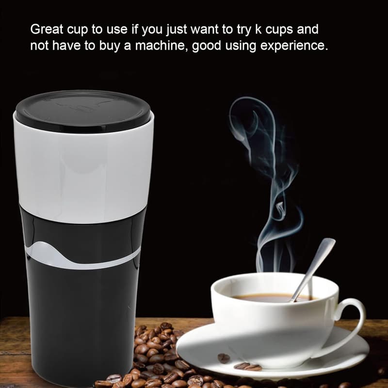 Tragbare Kaffeekanne für K-Cup-Kapseln – 450ml, ideal für Camping und Büro