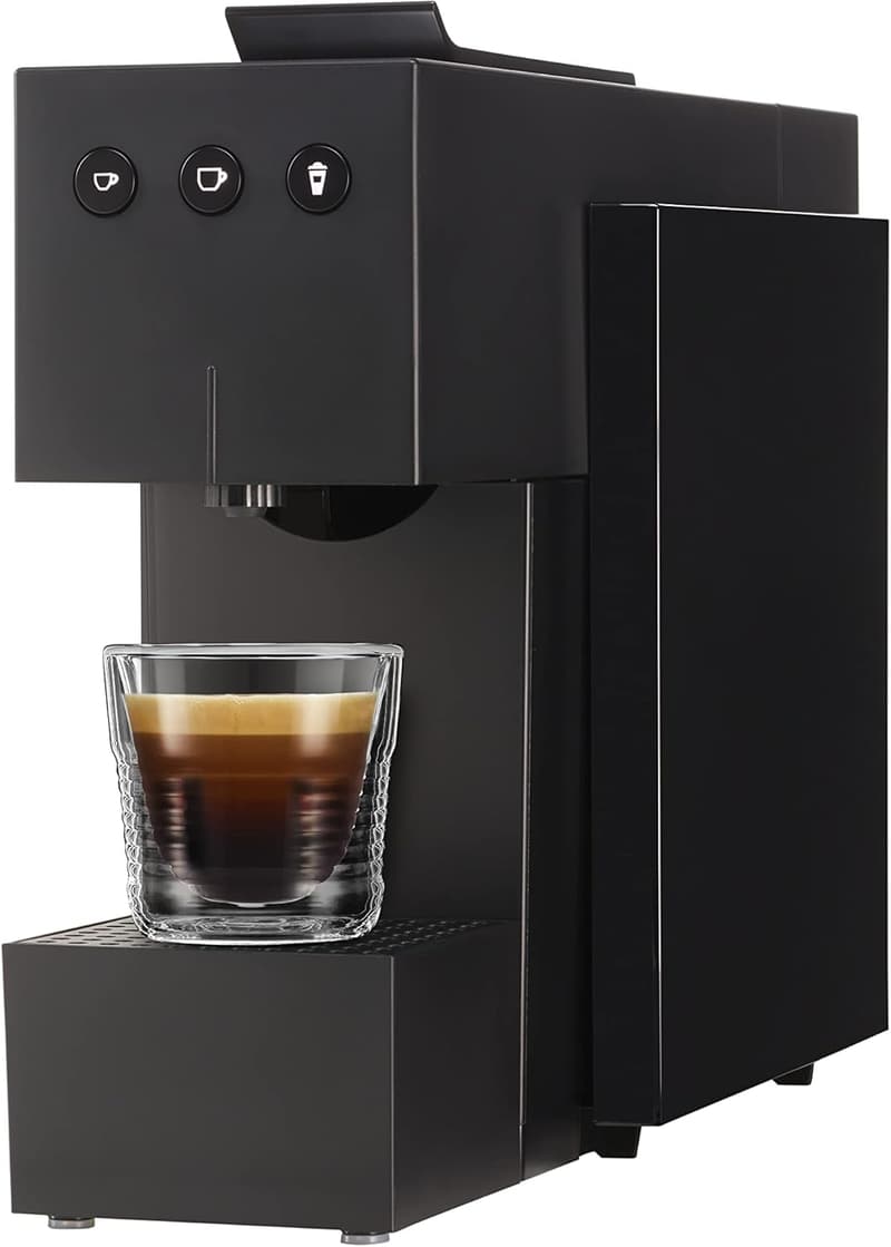 K-fee SQUARE Kapselmaschine für Kaffee, Tee & Kakao – 19 Bar, Schwarz