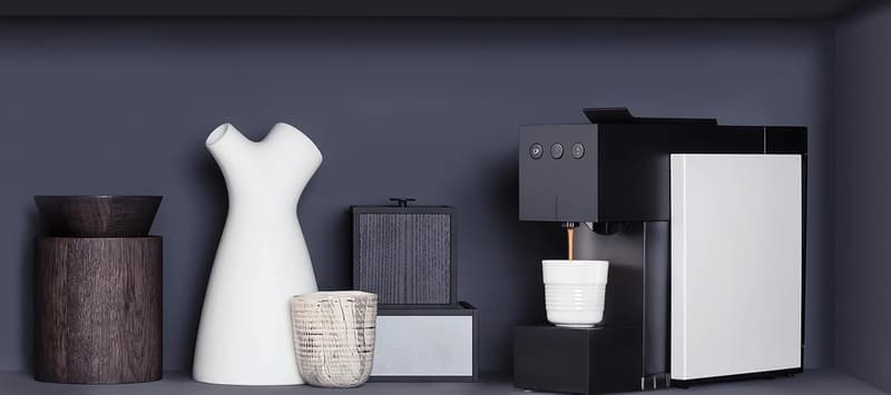 K-fee SQUARE Kapselmaschine für Kaffee, Tee & Kakao – 19 Bar, Schwarz