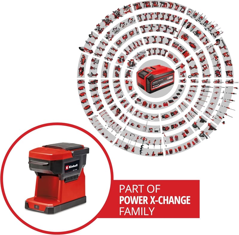 Einhell Akku-Kaffeemaschine für Filterkaffee, 240 ml, inkl. Tasse
