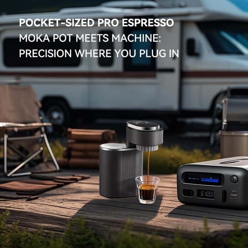 Tragbare Espresso-Maschine mit 9-Bar Druck – 150 ml, 600 W