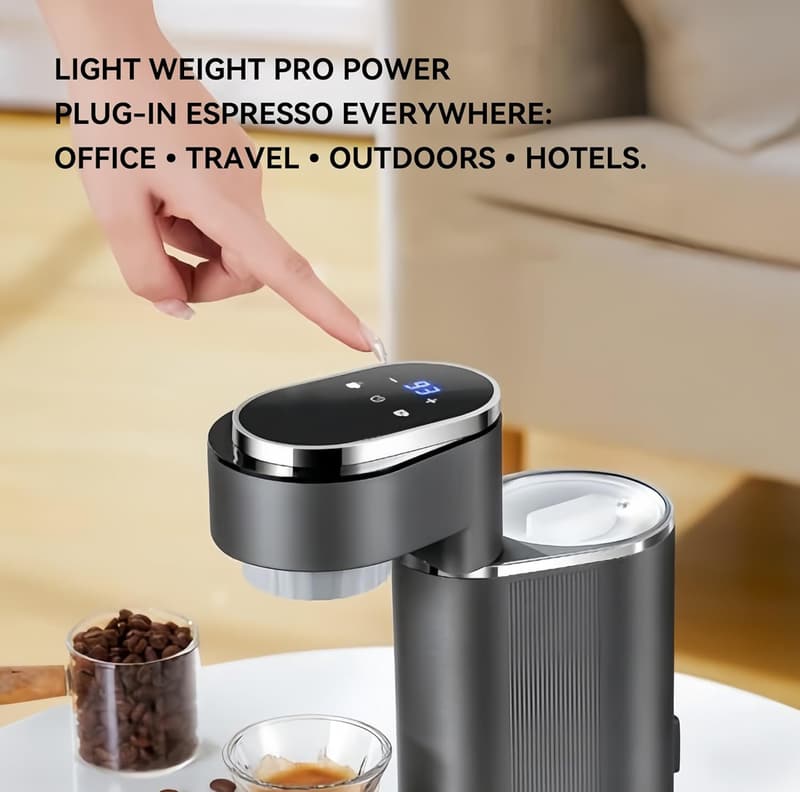 Tragbare Espresso-Maschine mit 9-Bar Druck – 150 ml, 600 W