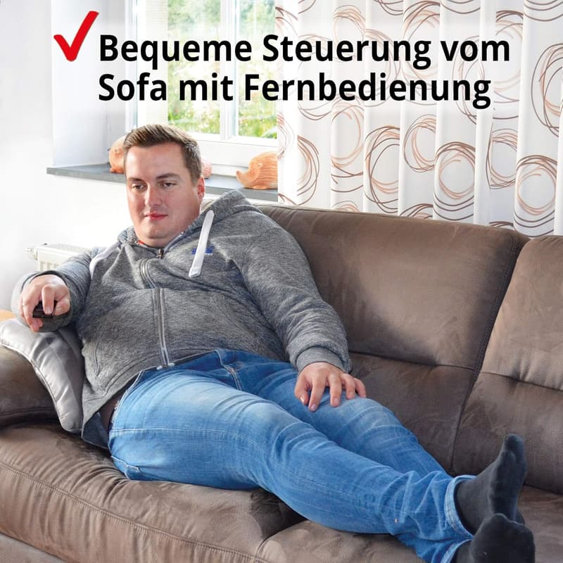 Hecht Elektroheizung mit Fernbedienung – 3 Leistungsstufen, stromsparend