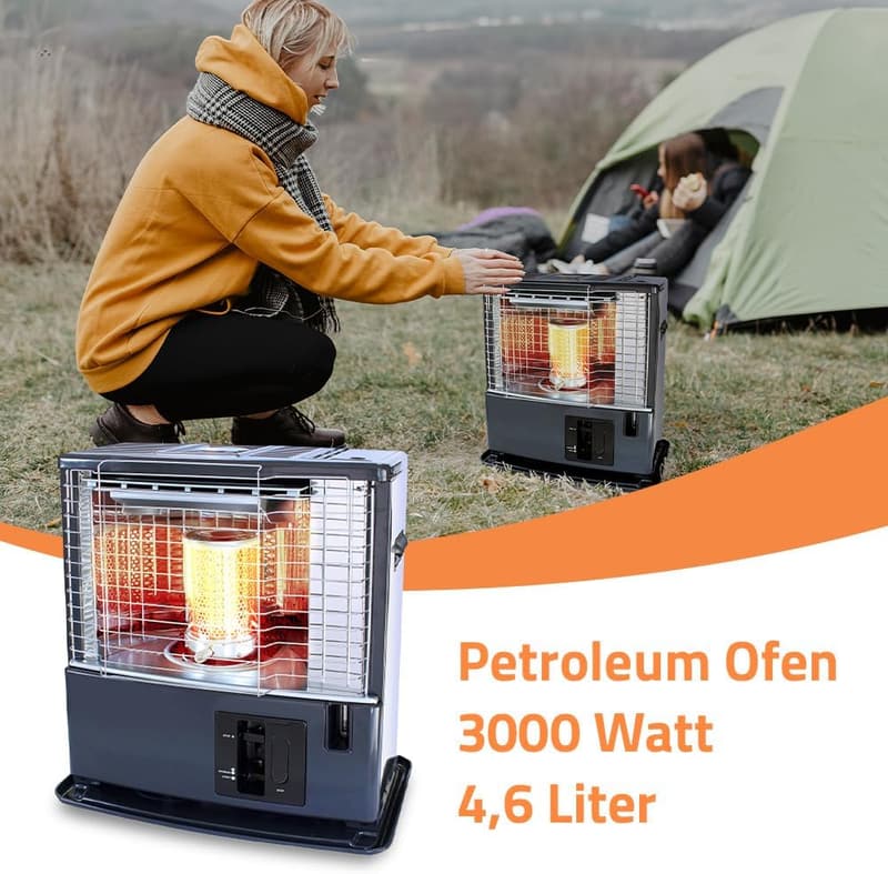 Mobile Petroleumheizung 3000W für Outdoor und Camping, handbetrieben