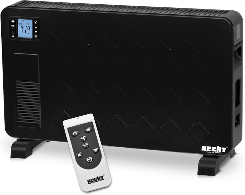 HECHT Elektroheizung mit Fernbedienung und Thermostat, stromsparend