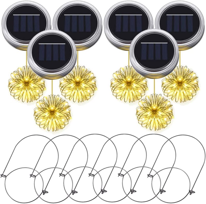 Wasserdichte Solar-Lichterkette mit 20 LEDs für Garten und Feiern