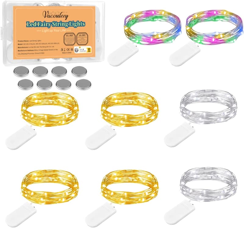 Wasserdichte LED Mini Lichterkette mit Batterie für festliche Anlässe