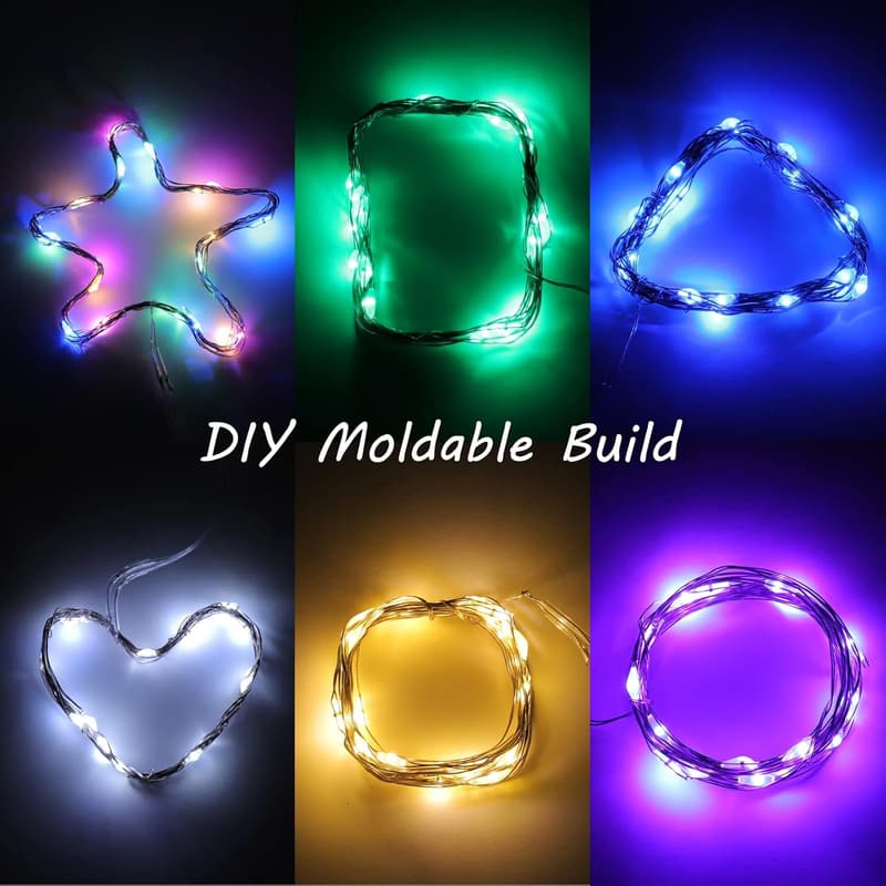 Wasserdichte LED Mini Lichterkette mit Batterie für festliche Anlässe