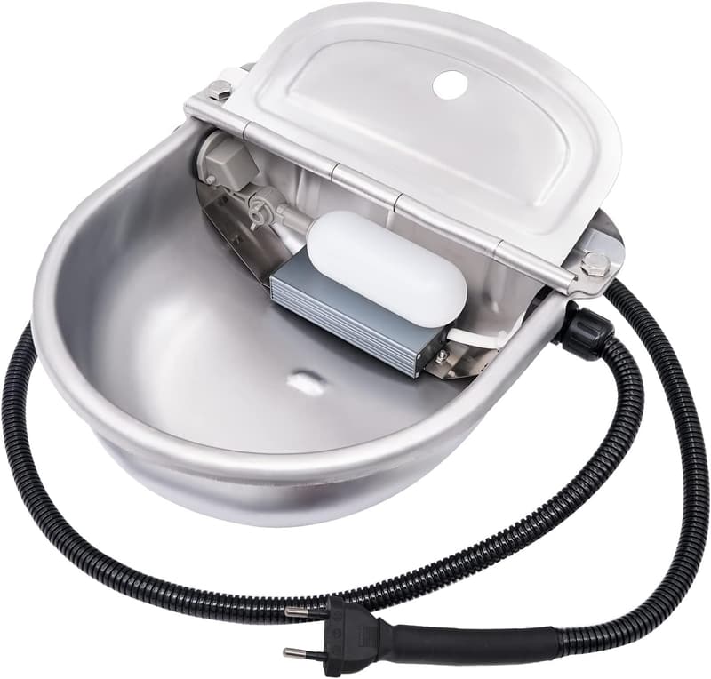 Edelstahl-Thermonapf für Haustiere mit Schwimmerventil (220V, 80W)