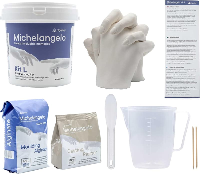 Kreatives Handabdruckset für Paare – Alginat Gipsabdruck KIT
