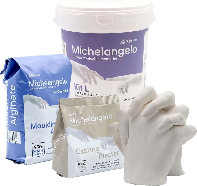 Kreatives Handabdruckset für Paare – Alginat Gipsabdruck KIT