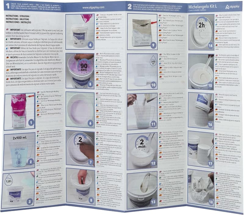 Kreatives Handabdruckset für Paare – Alginat Gipsabdruck KIT