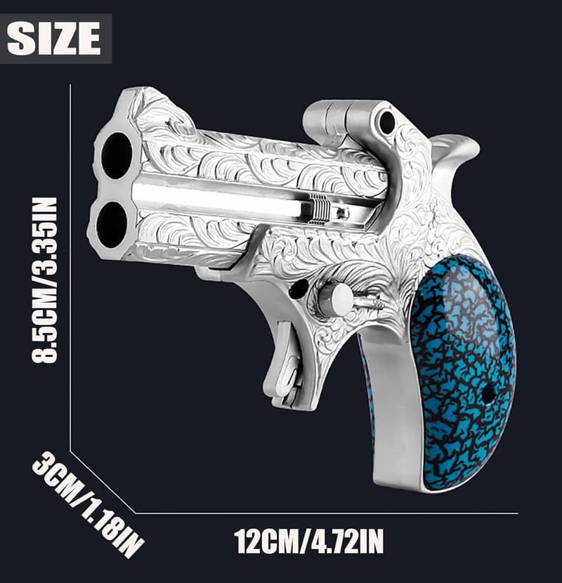Dekompressionsspielzeug Soft Bullet Gun mit Metallischer Haptik und 12 Bällen
