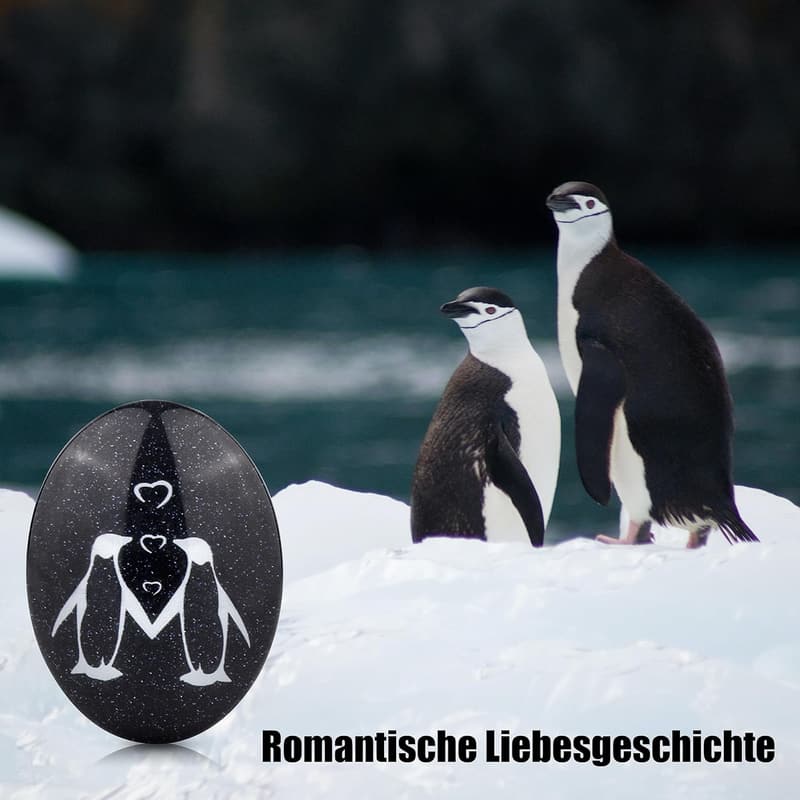 Jahrestagsgeschenk: Rebundex Pinguin Ornament für Paare