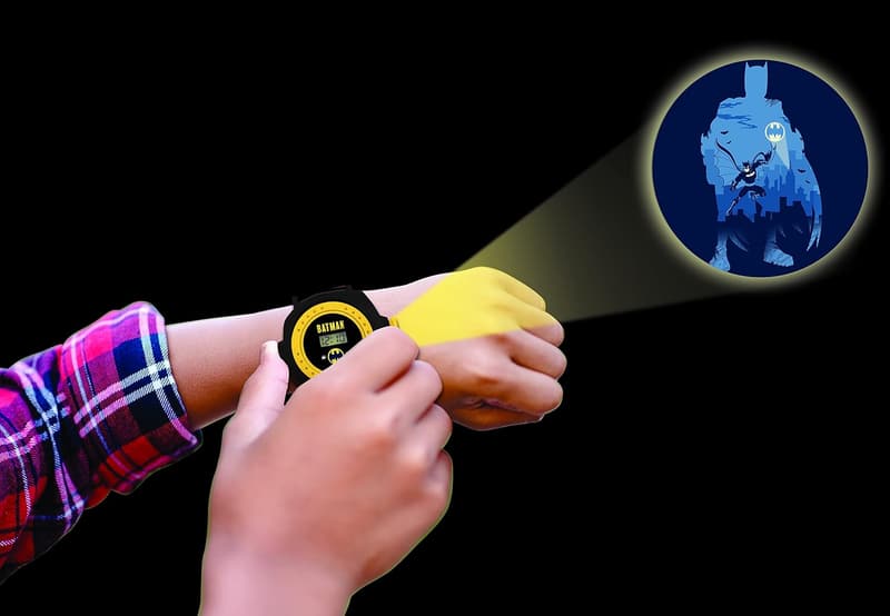 Batman Projektionsuhr für Kinder – Einstellbar, 20 Bilder, Schwarz-Blau