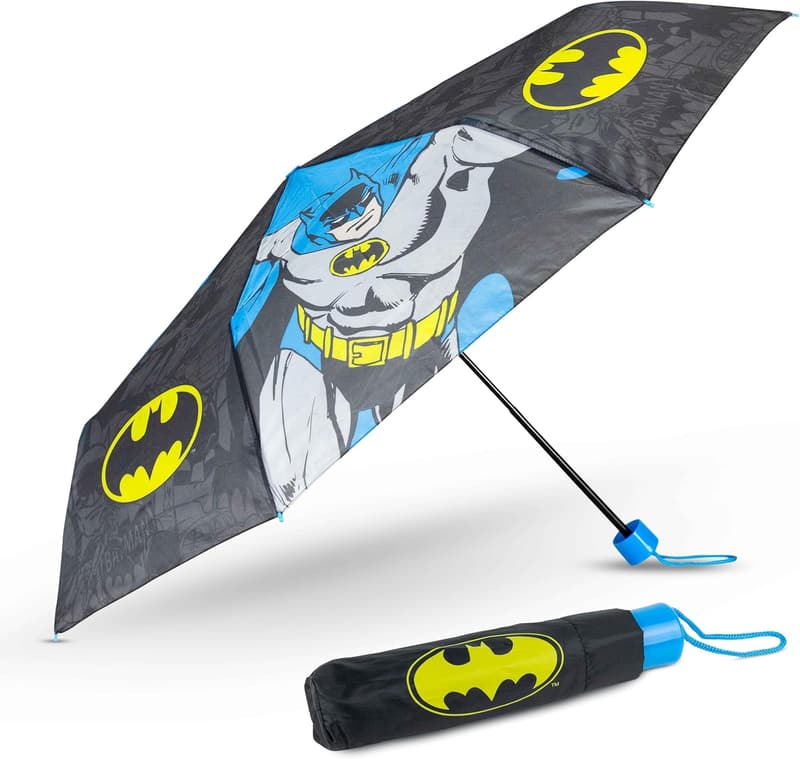 Batman Regenschirm für Kinder – Sturmfest und klappbar, ideal für unterwegs