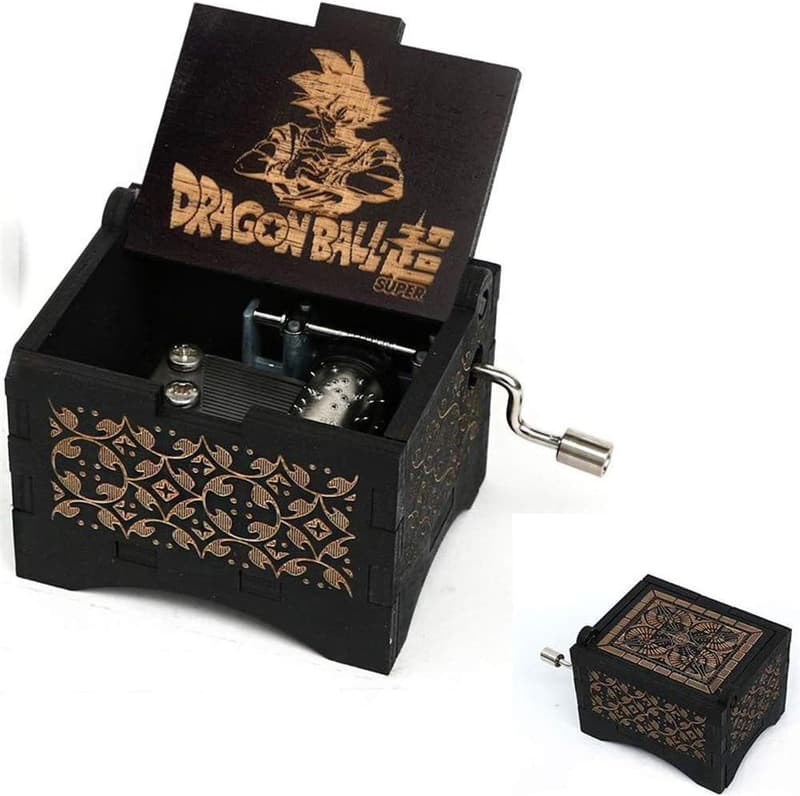 Personalisierbare Holz-Spieluhr mit Lasergravur – Vintage Geschenke für Geburtstage
