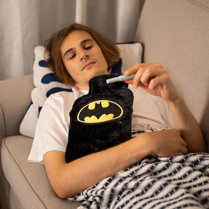 Lustige Batman-Wärmeflasche für Männer und Frauen - Geschenkidee