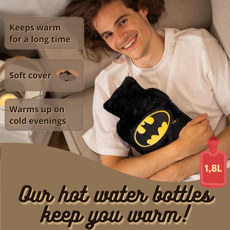 Lustige Batman-Wärmeflasche für Männer und Frauen - Geschenkidee