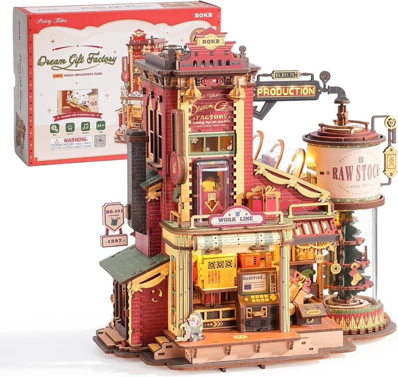 3D Holzpuzzle für Erwachsene - Mechanisches Musikmodell EAB01