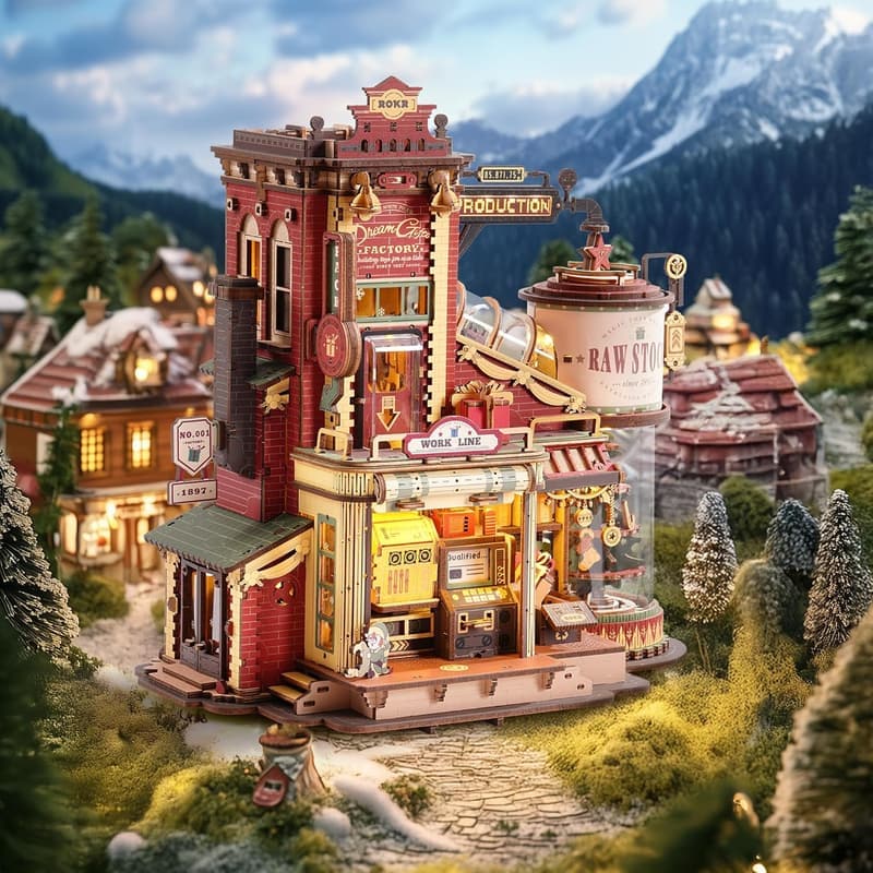 3D Holzpuzzle für Erwachsene - Mechanisches Musikmodell EAB01