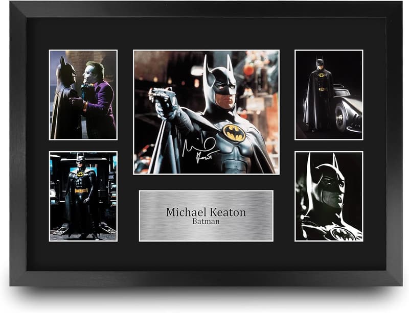 Michael Keaton Batman A3 Signiertes Autogrammbild für Filmfans