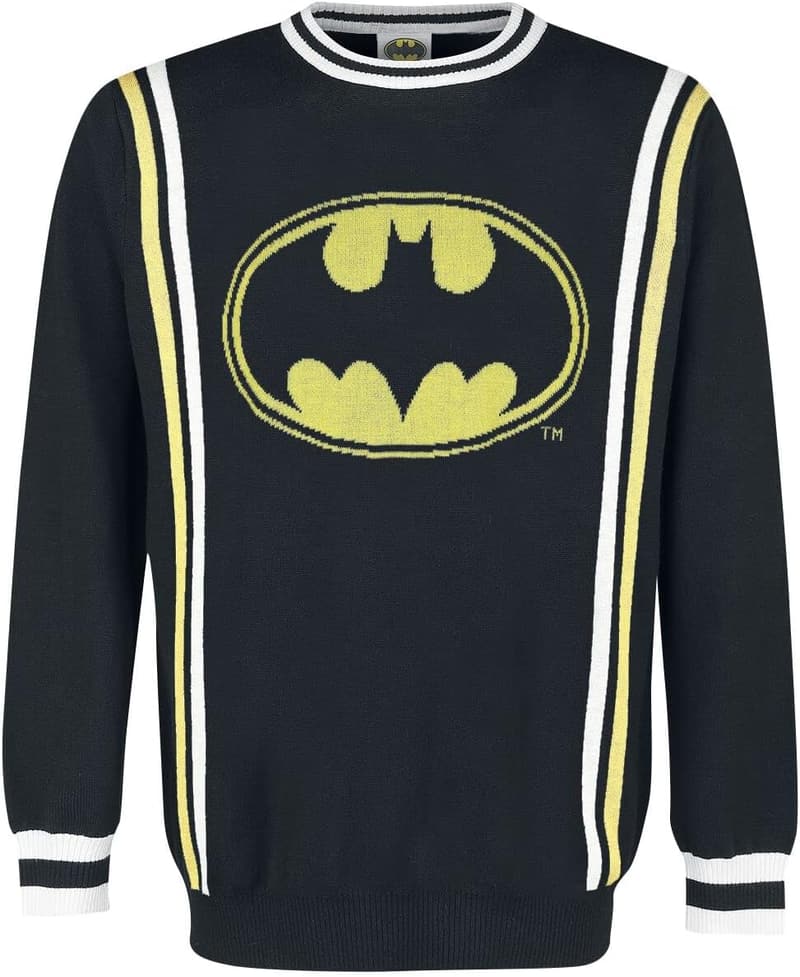 Batman Retro Logo Strickpullover für Männer - Multicolor Fan-Merch