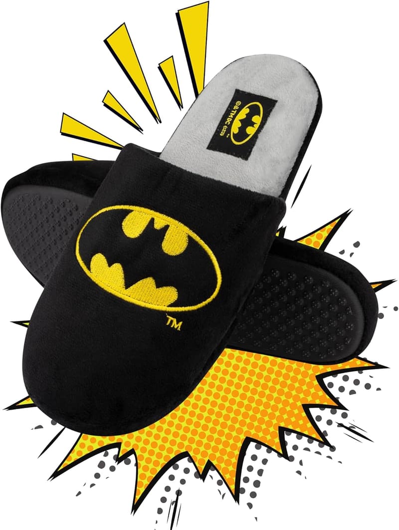 Batman Hausschuhe für Herren – Lustige Cozy Slipper in 3 Größen