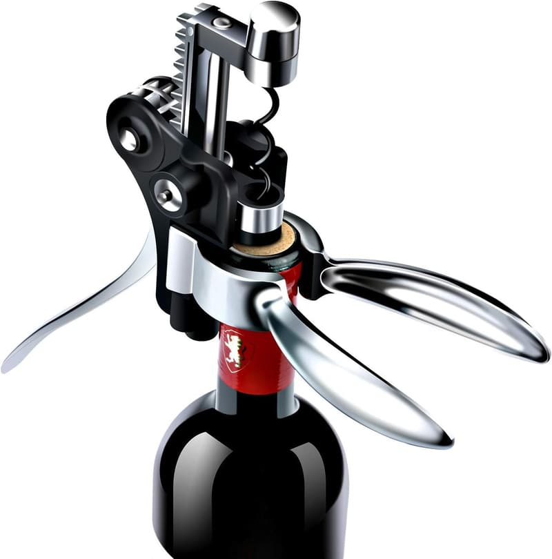 Premium Wein Geschenkset mit Korkenzieher und Vakuumverschluss für Paare