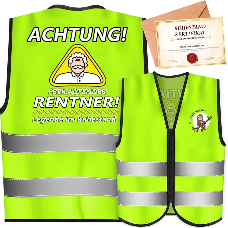 Lustiges Renteneintrittsgeschenk für Männer mit Grußkarte
