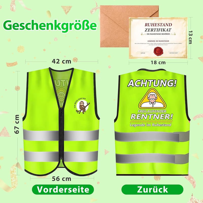 Lustiges Renteneintrittsgeschenk für Männer mit Grußkarte