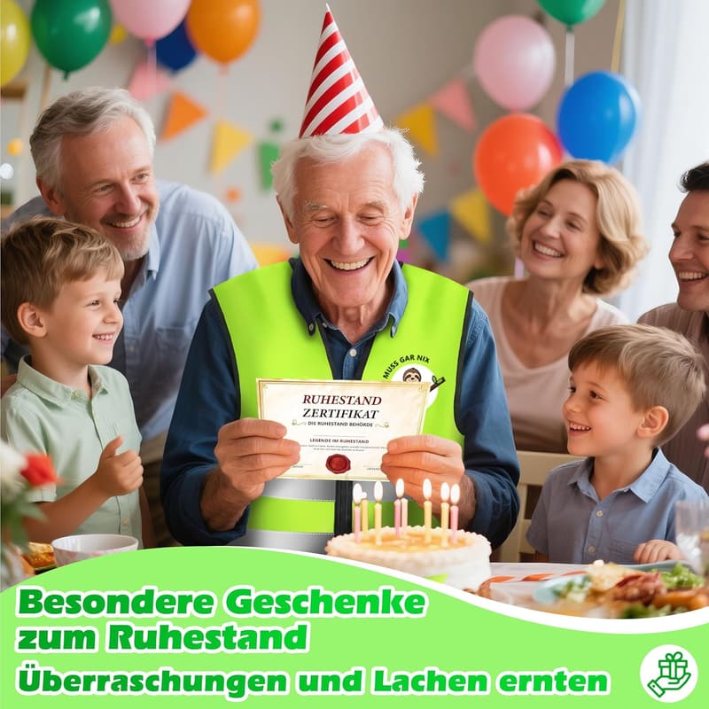 Lustiges Renteneintrittsgeschenk für Männer mit Grußkarte