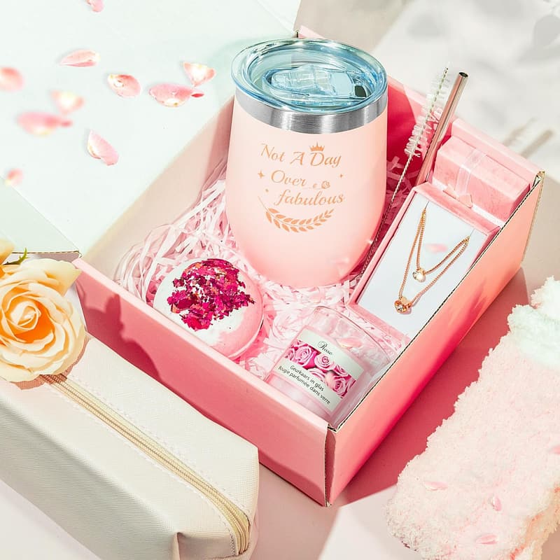 Entspannender Geburtstagskorb für Frauen – Wellness Geschenkset