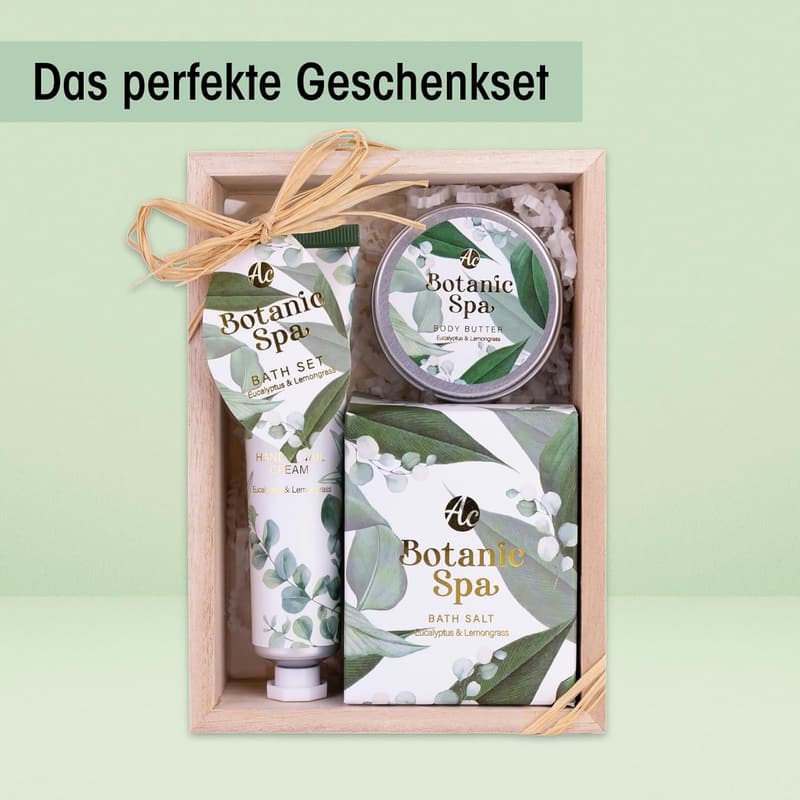 Badeset für Frauen – 3-teiliges Pflegeset in Geschenkbox