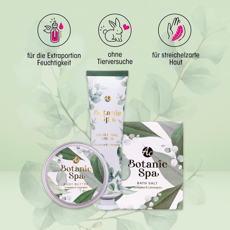 Badeset für Frauen – 3-teiliges Pflegeset in Geschenkbox