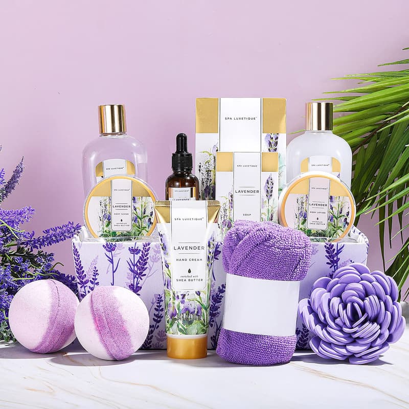 Spa LUXETIQUE 12-tlg. Lavendel Geschenkset für Frauen