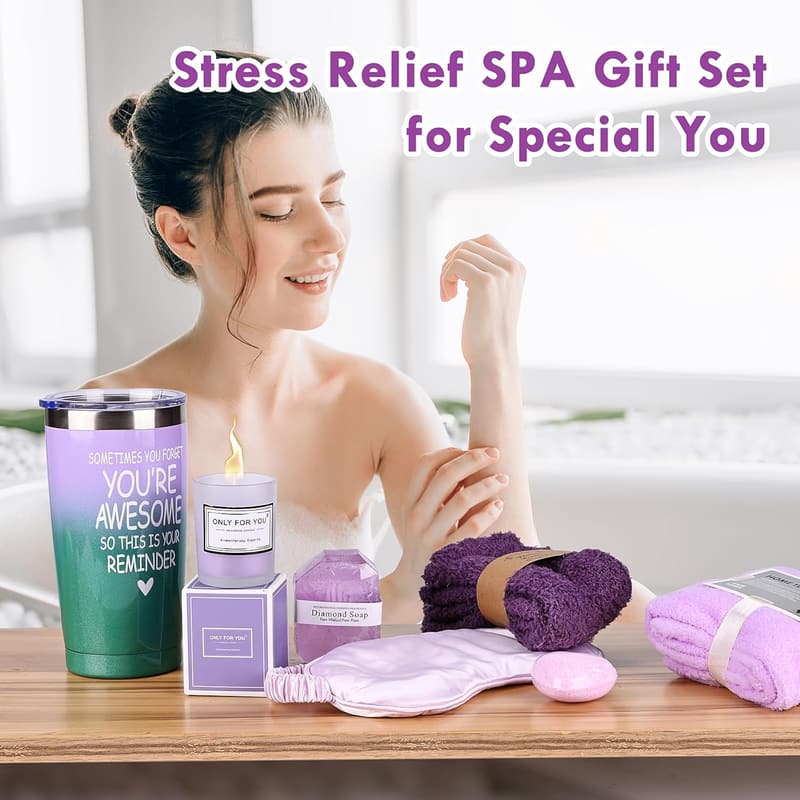 Entspannung Geschenkset für Frauen – Personalisierte Spa-Beauty-Produkte