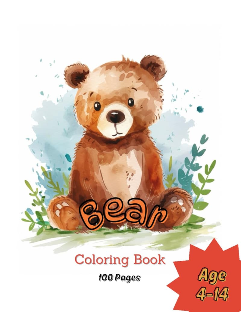 Bären Malbuch für Kinder