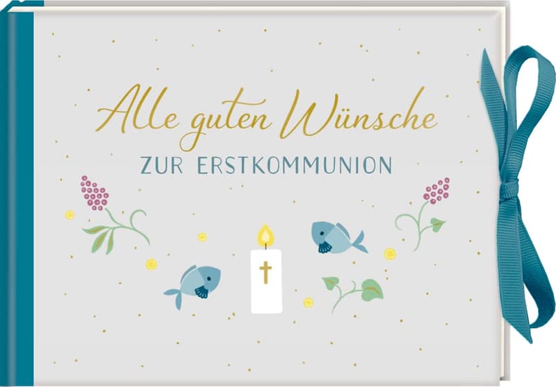 Geschenkbuch zur Erstkommunion - Geldkuvert mit besten Wünschen