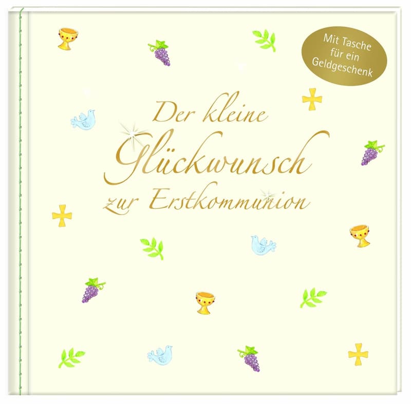 Erstkommunion-Karte - Festlich (weiß)