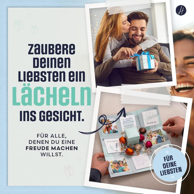 DIY Explosionsbox Set - Bastelset für personalisierte Überraschungen