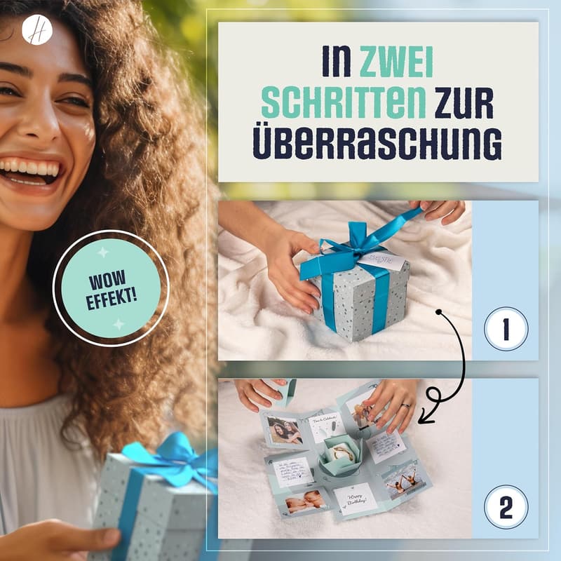 DIY Explosionsbox Set - Bastelset für personalisierte Überraschungen