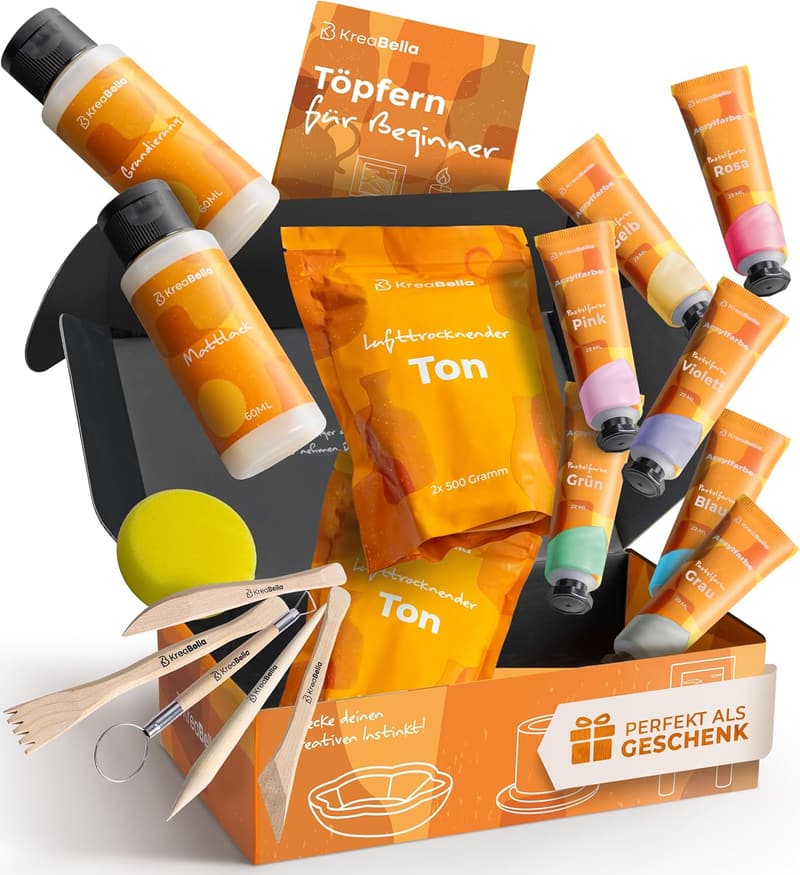 Töpfer-Set für Zuhause – DIY Geschenk für Frauen und Freundinnen