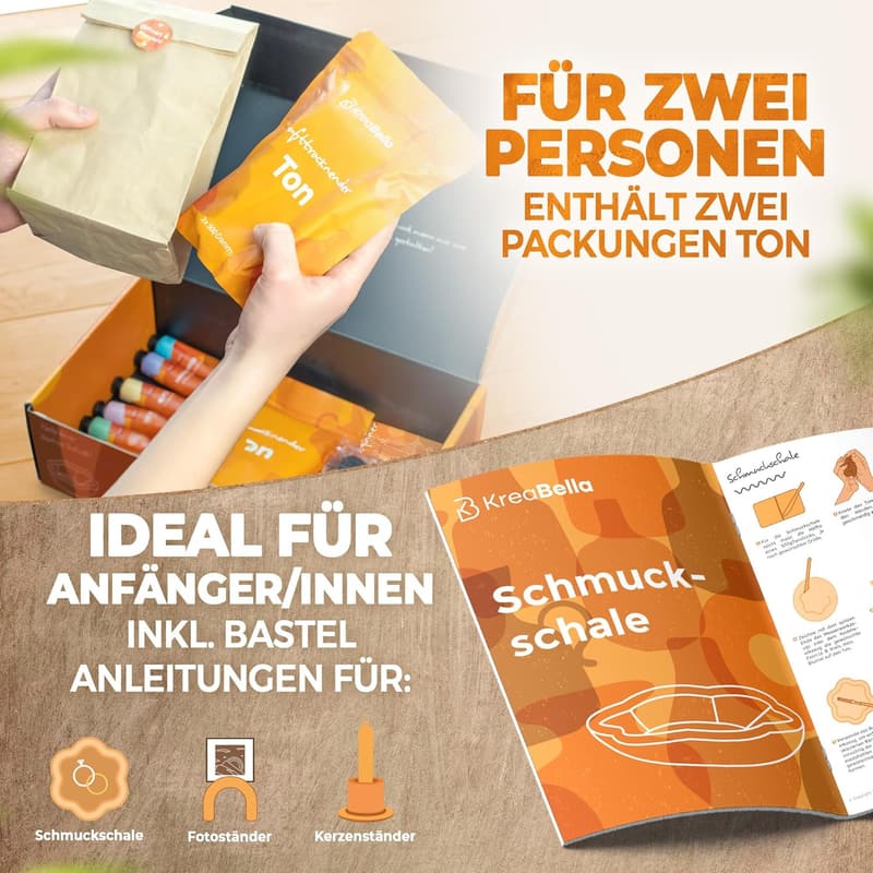 Töpfer-Set für Zuhause – DIY Geschenk für Frauen und Freundinnen