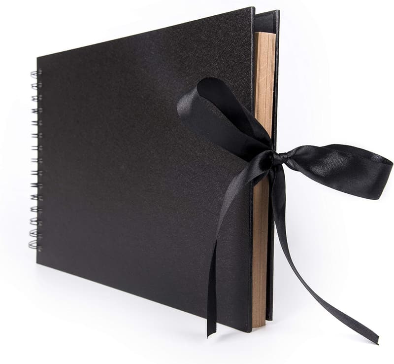 DIY Fotoalbum zum Gestalten mit 80 Seiten und Zubehör-Set