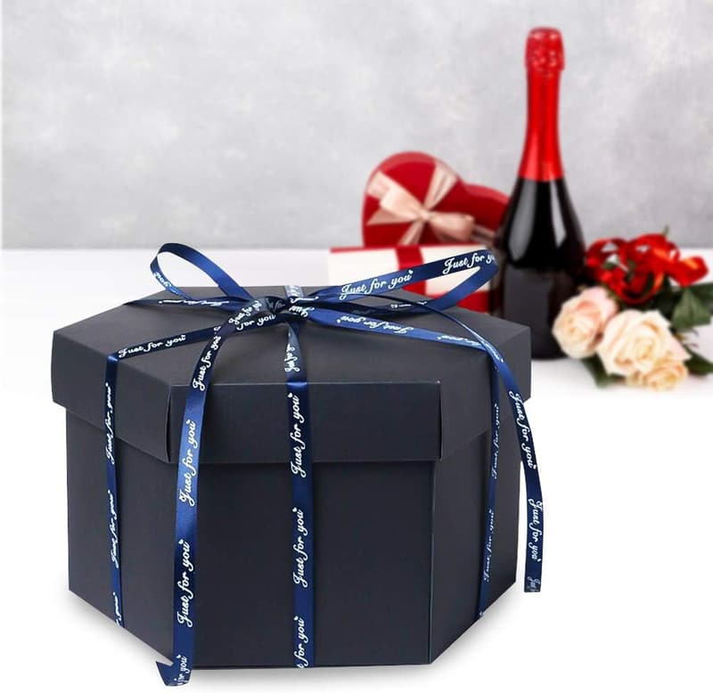 DIY Explosionsbox für Hochzeit und Jahrestag mit 6 Fächern