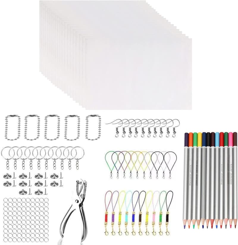 Schrumpffolie Set für DIY-Projekte – 20 leere A5 Blätter